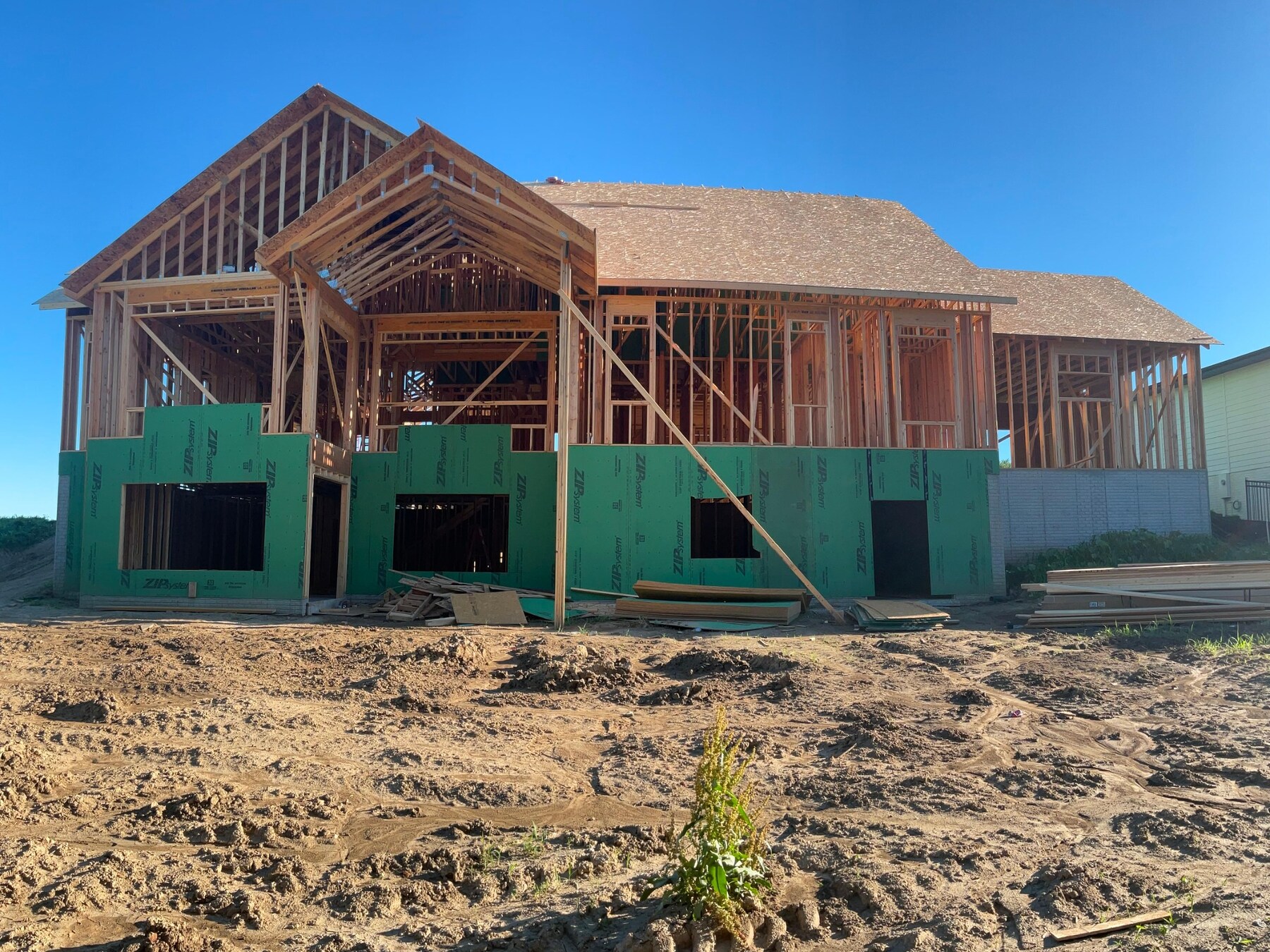 Luxury residential framing by AEC Construction