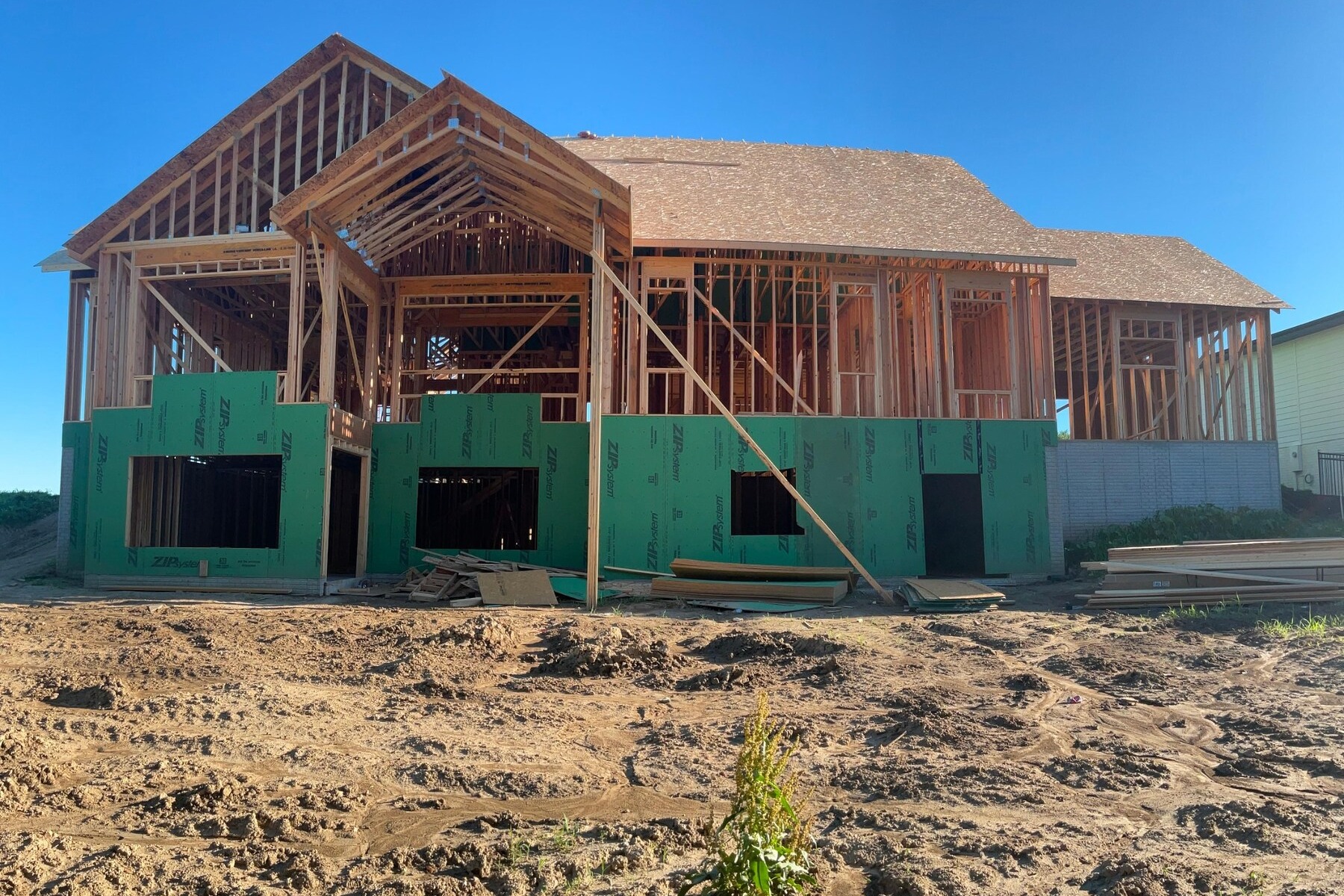 Luxury Custom Home Framing work example by AEC Construction