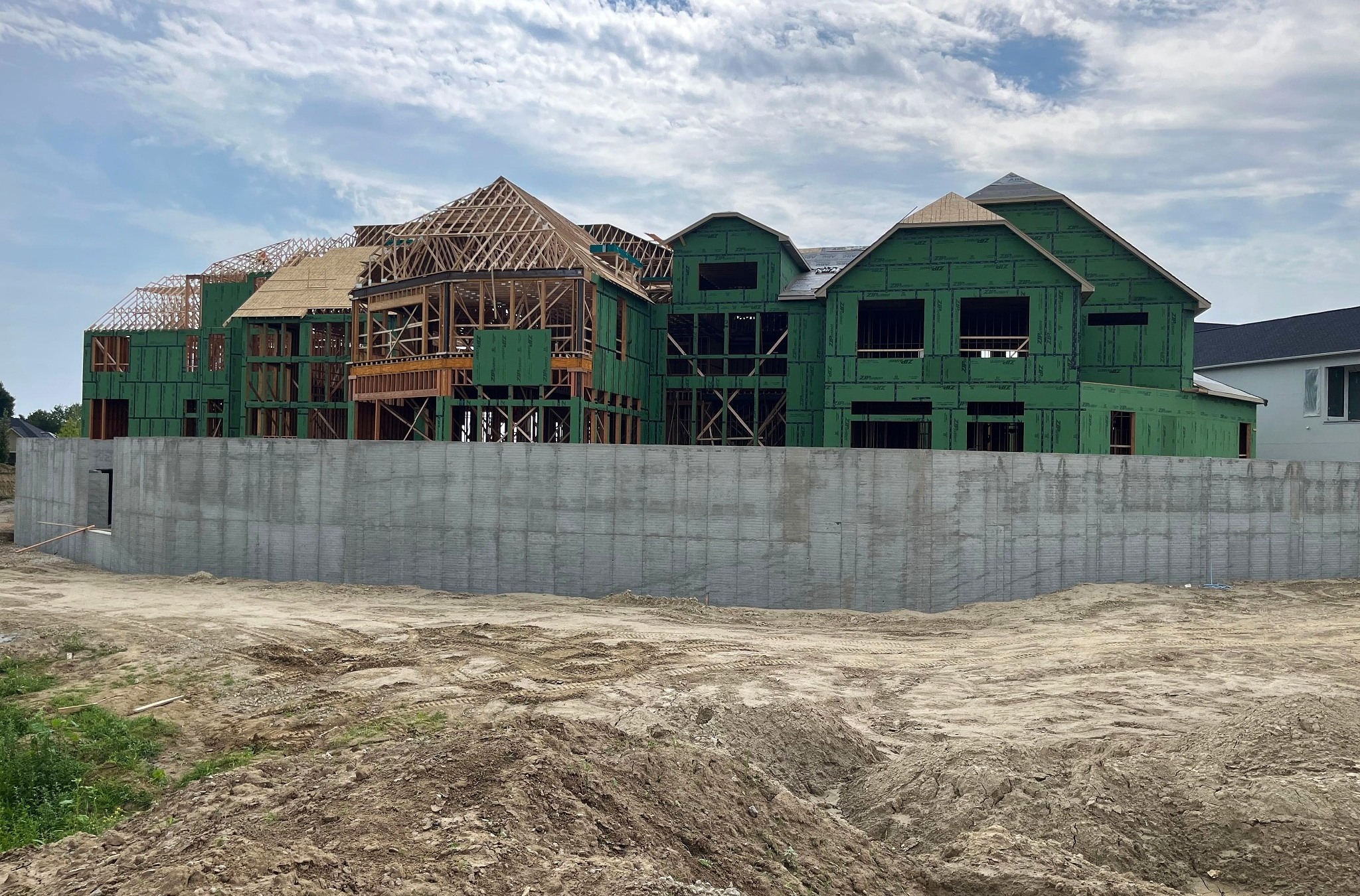 Luxury Custom Home Framing work example by AEC Construction