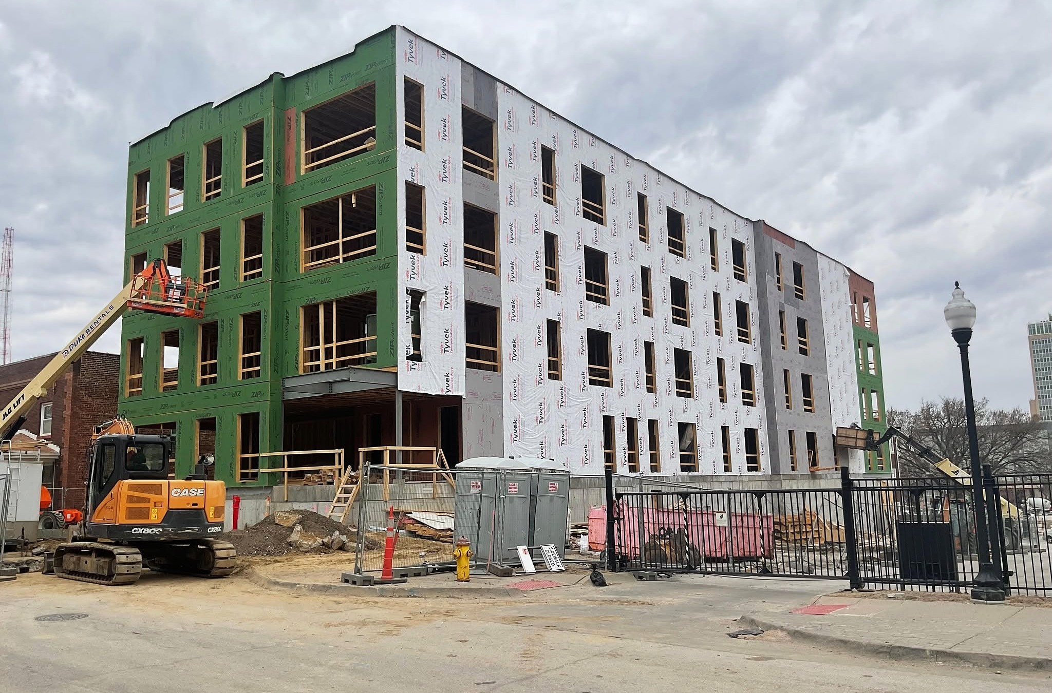 Multi-Family Framing work example by AEC Construction